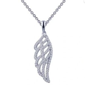 Elegant Silver Wing Pendant Necklace